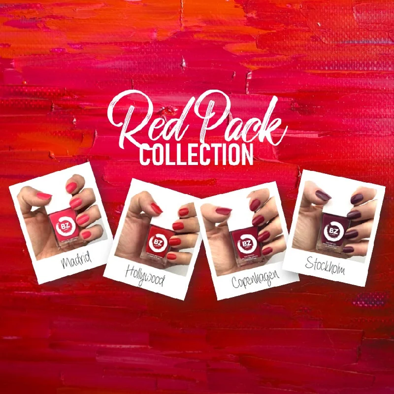 Vine nail polish for vine elegance-Red Pack Collection