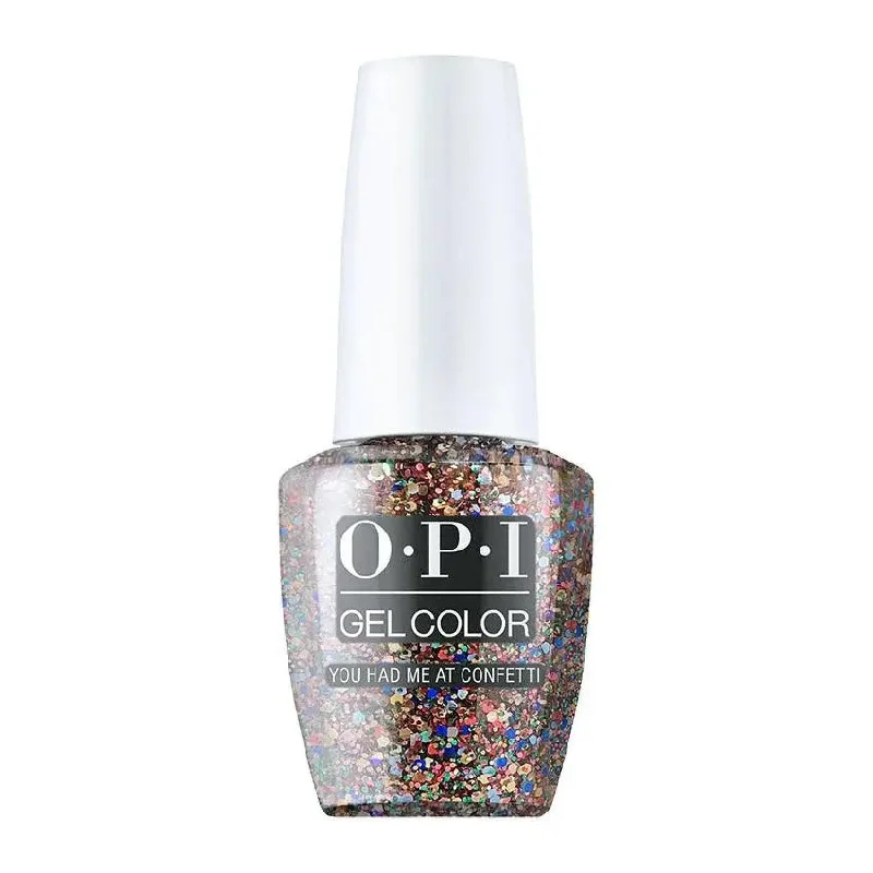 Moon nail polish for moon elegance-OPI GelColor You Had Me At Confetti