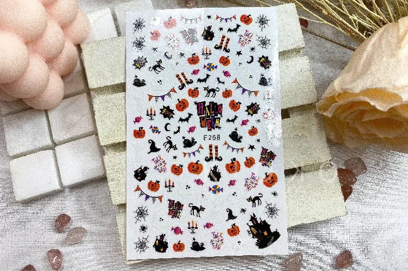 Satin nail gems for satin shine-Halloween Series Stickers