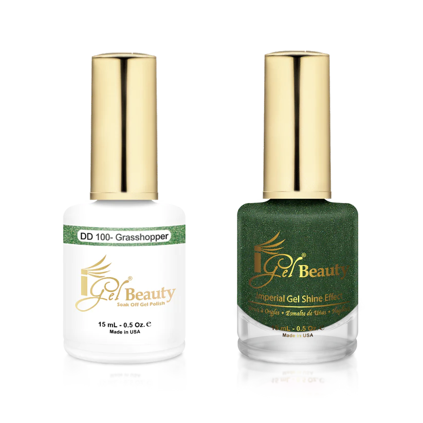 Radiant nail polish for radiant shine-IG100 - IGEL DUO GEL & POLISH 0.5oz - GRASSHOPPER