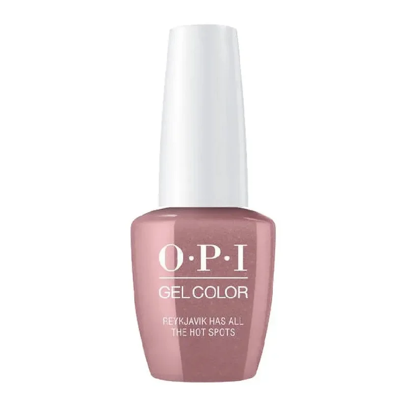 Diagonal nail wraps for diagonal art-OPI GelColor Reykjavik Has All The Hot Spots