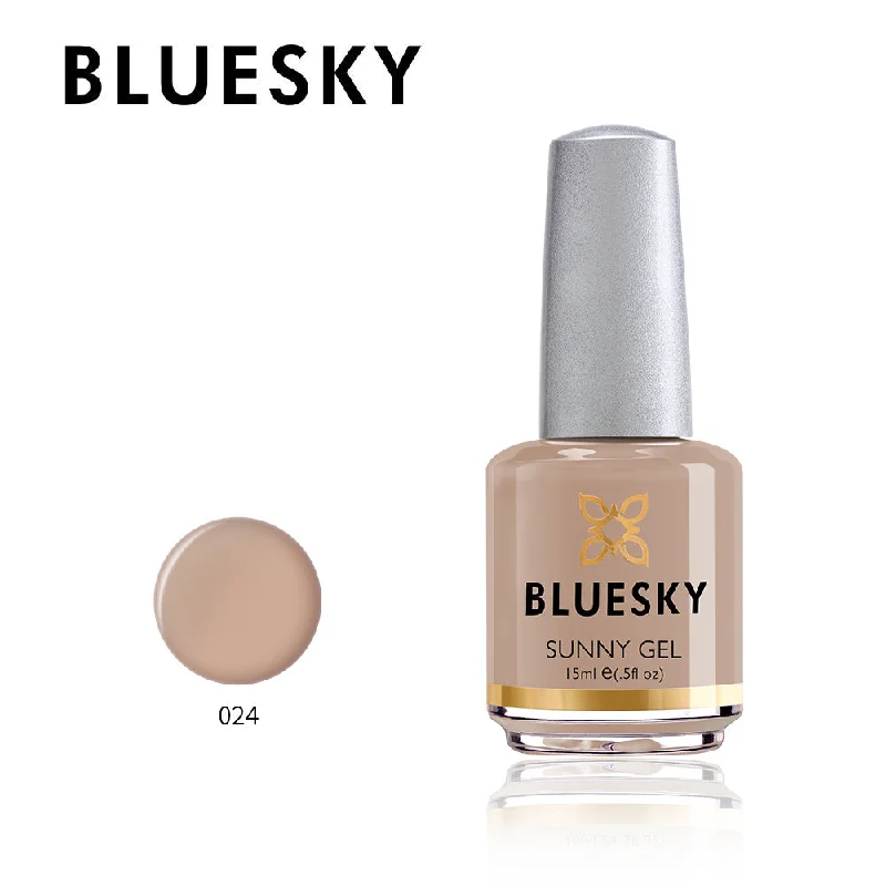 Elegant nail strips for formal wear-Bluesky Sunny Gel 15ml nail polish 024 SUMMER CHOCOLATE