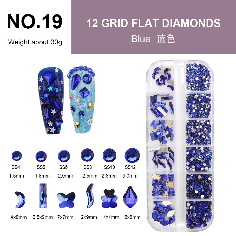 NO.19 blue special shape+flat bottom