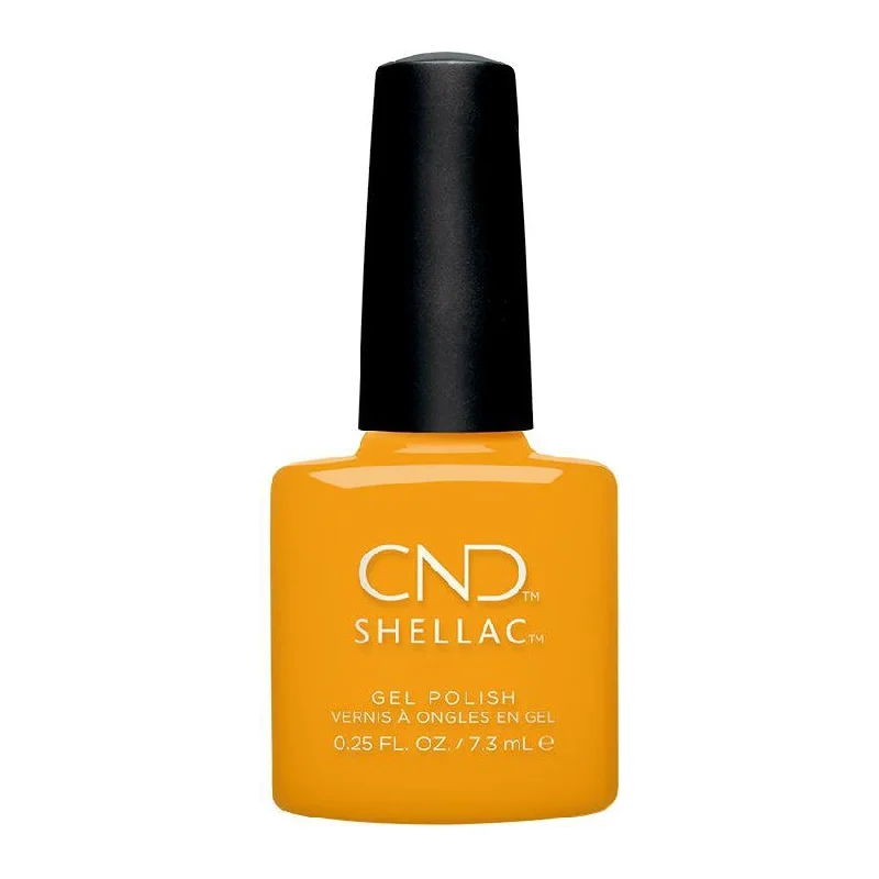 Bronze nail studs for bronze charm-CND Shellac Rise & Shine Collection Among The Marigolds 395