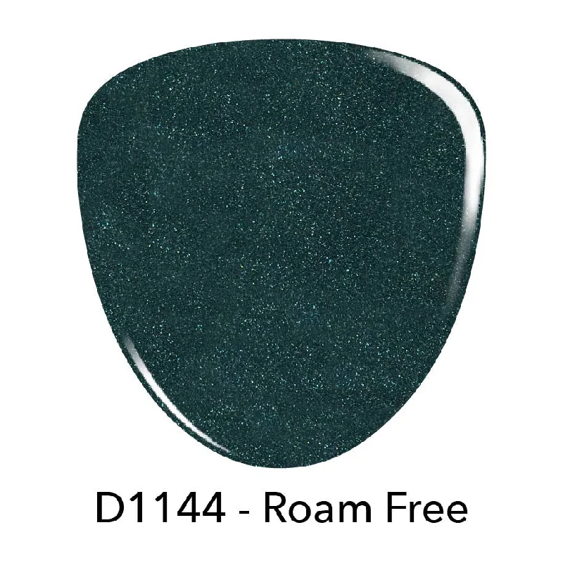 Flash nail wraps for flash beauty-P1144 Roam Free Green Shimmer Nail Polish