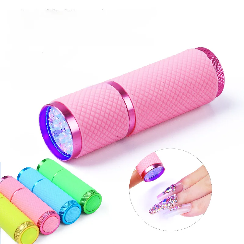 Wave nail decals for wave flair-Wholesale Manicure Supplies LED Mini Torch Light Quick Dry Phototherapy Lamp