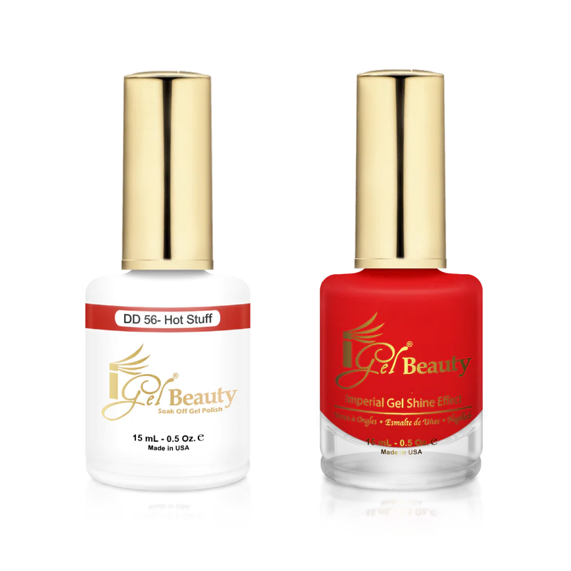 Glow nail gems for glow effects-IG056 - IGEL DUO GEL & POLISH 0.5oz - HOT STUFF