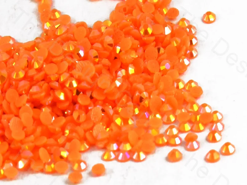 Vine nail studs for vine designs-Neon Orange Rainbow Octagon ZX Hotfix