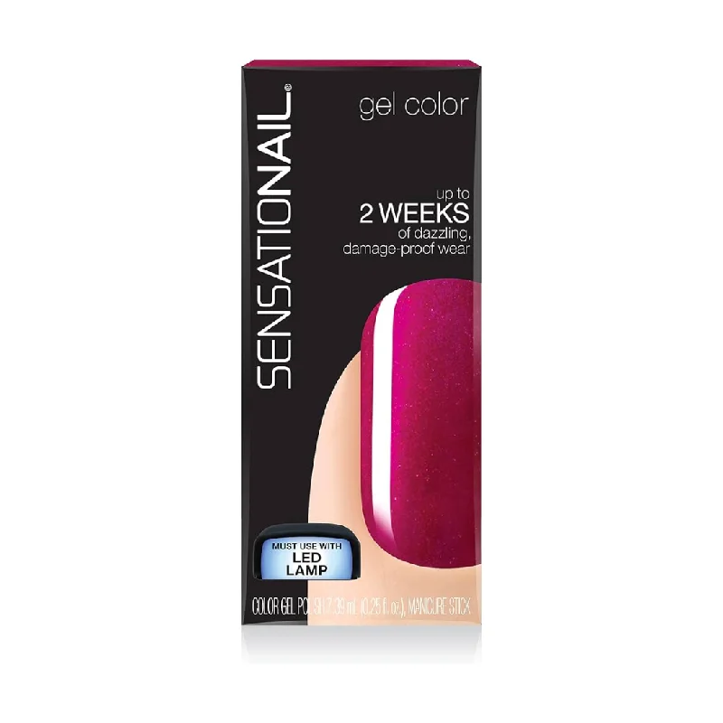 Spot nail decals for spotty flair-Sensationail Gel Polish Raspberry Wine