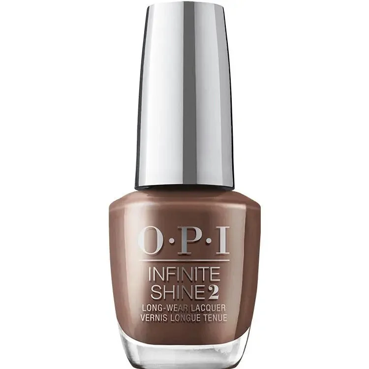 Stone nail studs for earthy tones-OPI Infinite Shine Cliffside Karaoke