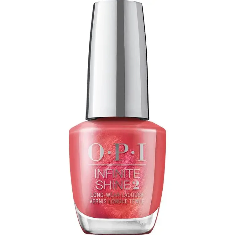 Radiant nail polish for radiant shine-OPI Infinite Shine Paint The Tinseltown Red