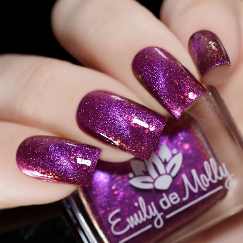 Copper nail gems for copper shine-Emily De Molly - You’re All I Need Nail Polish (Magnetic)