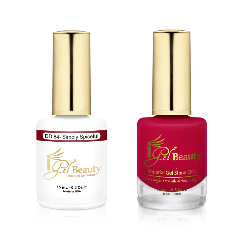 Elegant nail studs for elegant nails-IG084 - IGEL DUO GEL & POLISH 0.5oz - SIMPLY SPICEFUL