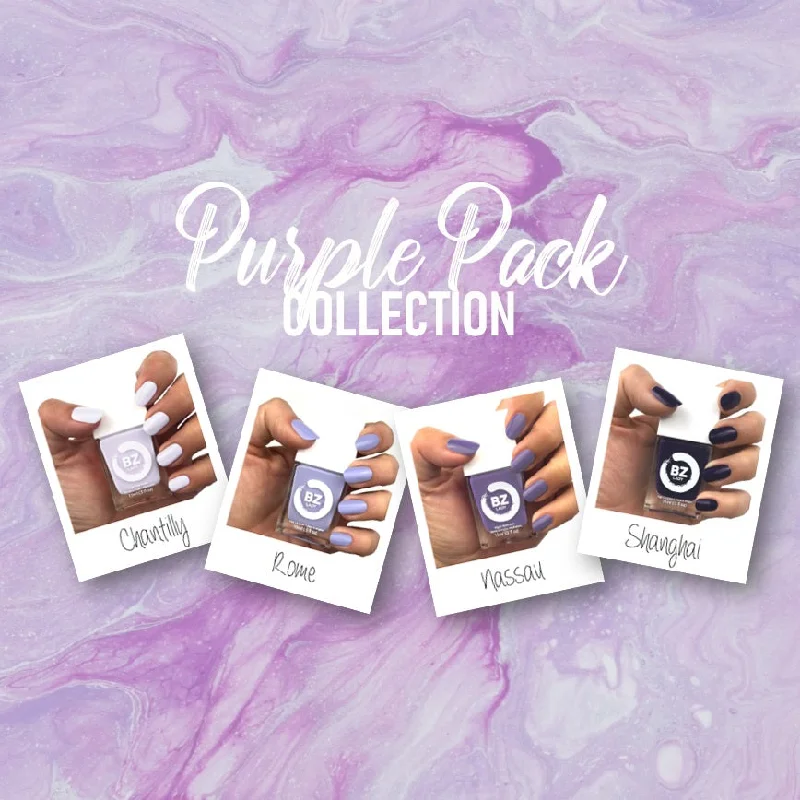 Satin nail studs for satin charm-Purple Pack Collection