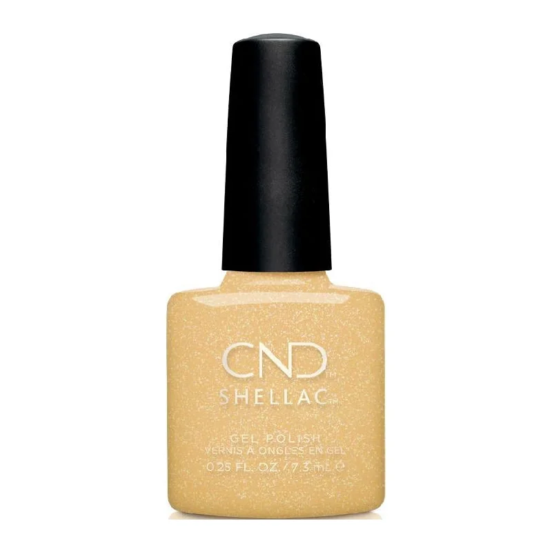 Satin nail polish for satin elegance-CND Shellac Seeing Citrine #440