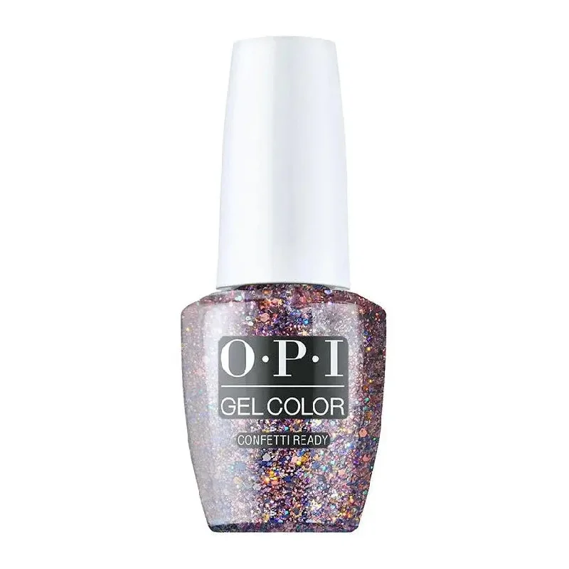 Feather nail decals for feather flair-OPI GelColor Confetti Ready