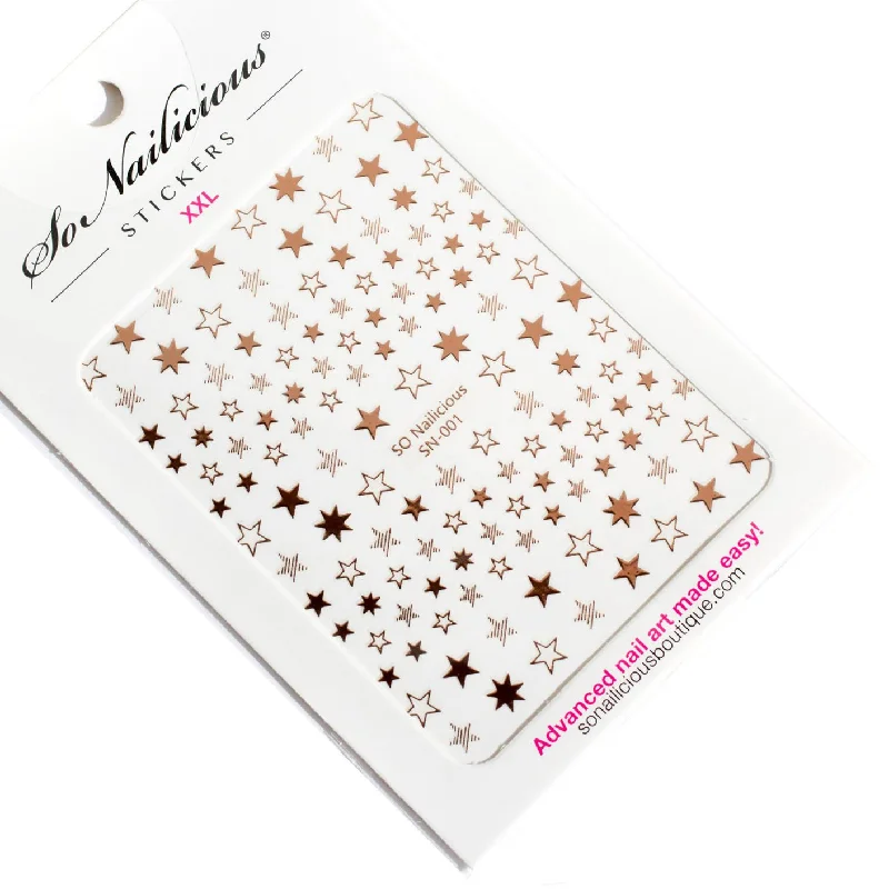 Wave nail studs for wave charm-Star Stickers - 001 XXL - 5 Colours