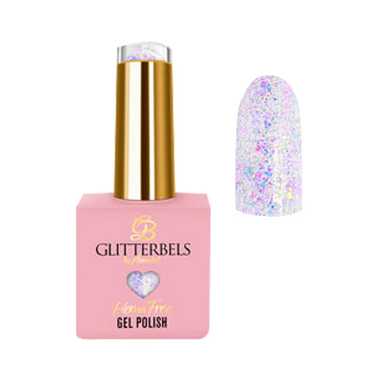 Soft nail wraps for gentle designs-Glitterbels Gel Polish Hema Free Secret Kisses 0.27 Fl Oz