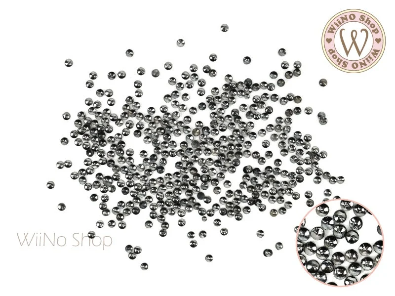 Topaz nail wraps for topaz charm-Gunmetal Mini Round Metal Studs (0.8/1/1.2/1.5mm)