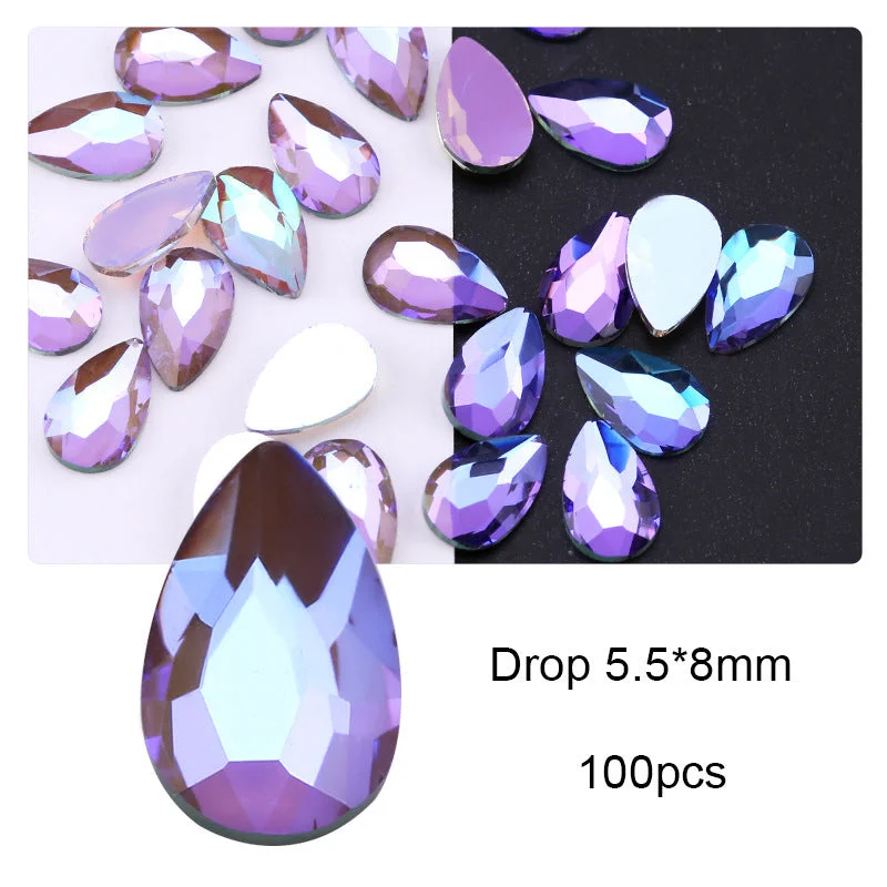 Charming purple 5.5*8 drops.