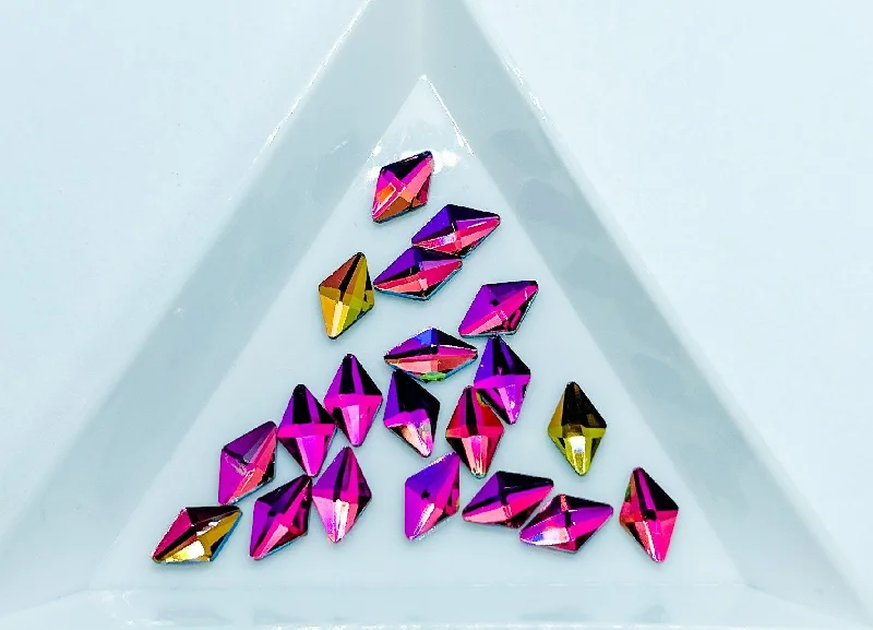 Twinkle nail gems for twinkle beauty-5x8MM Faceted Rhombus Diamond Rhinestone F7-4-2