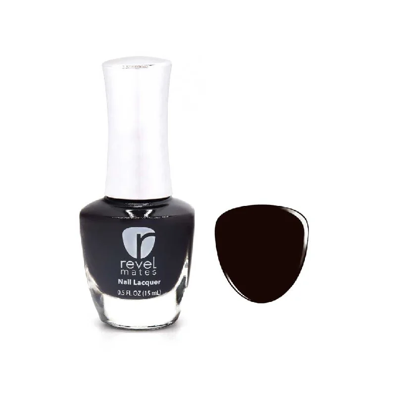 Copper nail polish for copper elegance-P251 All-Nighter Black Crème Nail Polish