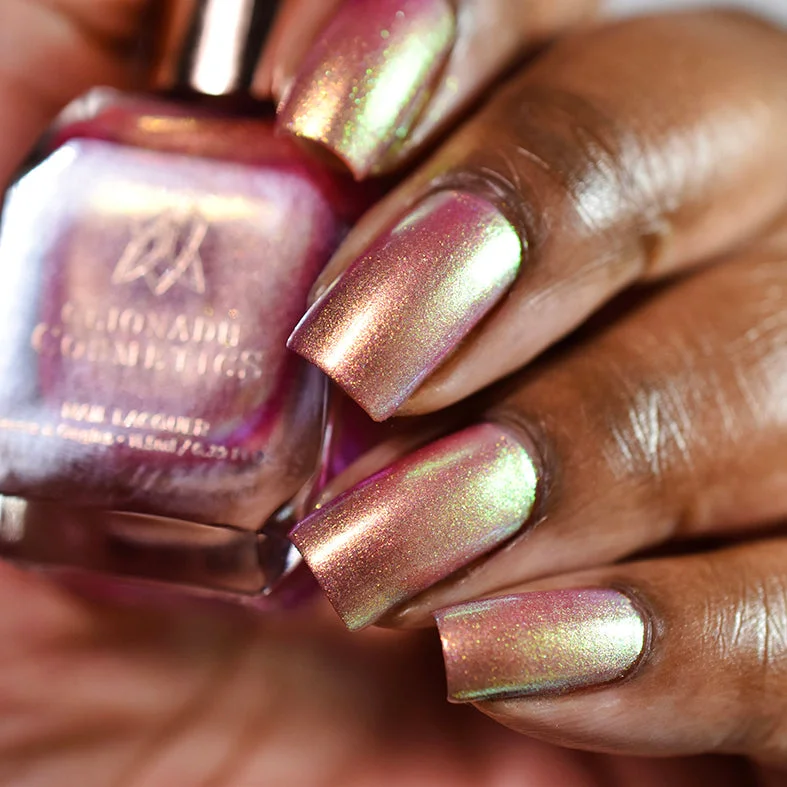 Bronze nail polish for bronze elegance-Clionadh Cosmetics - Dragontini Nail Polish