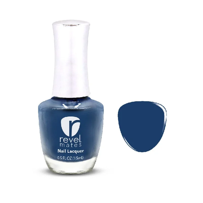 Platinum nail wraps for platinum shine-P550 Liberty Navy Blue Crème Nail Polish