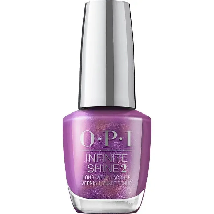 Amethyst nail wraps for amethyst flair-OPI Infinite Shine My Color Wheel Is Spinning