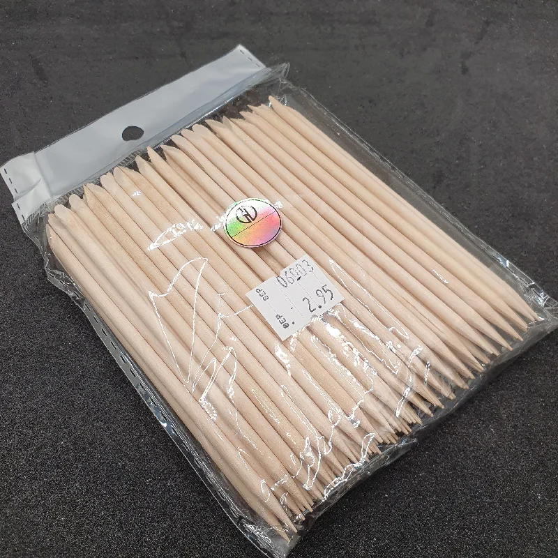 Glow nail wraps for glow shine-GND WOOD STICK  4.5" - 100PCS/BAG