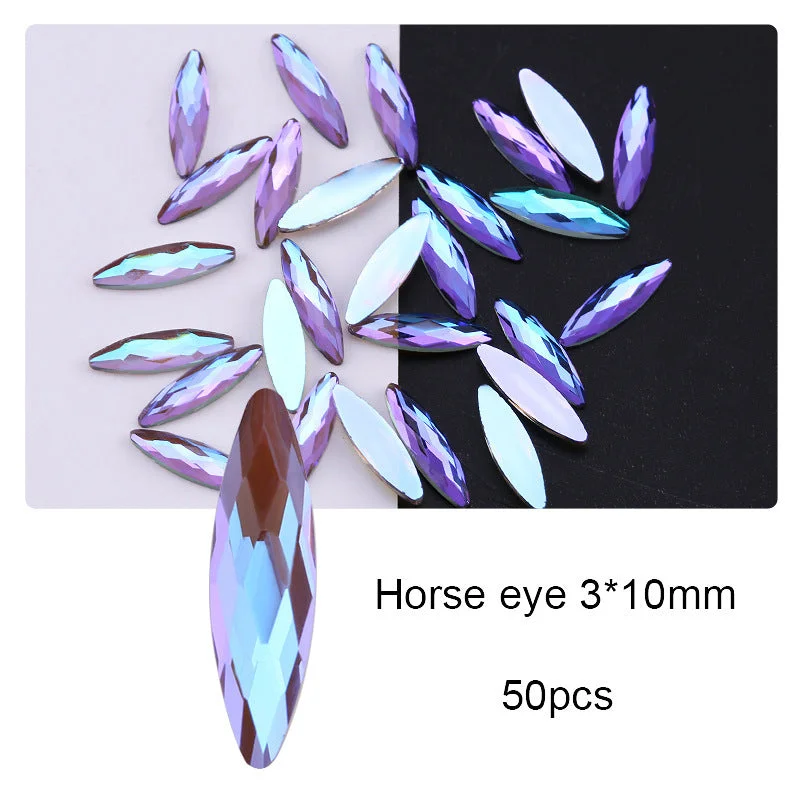 Charm Purple 3 * 11 Horse Eye