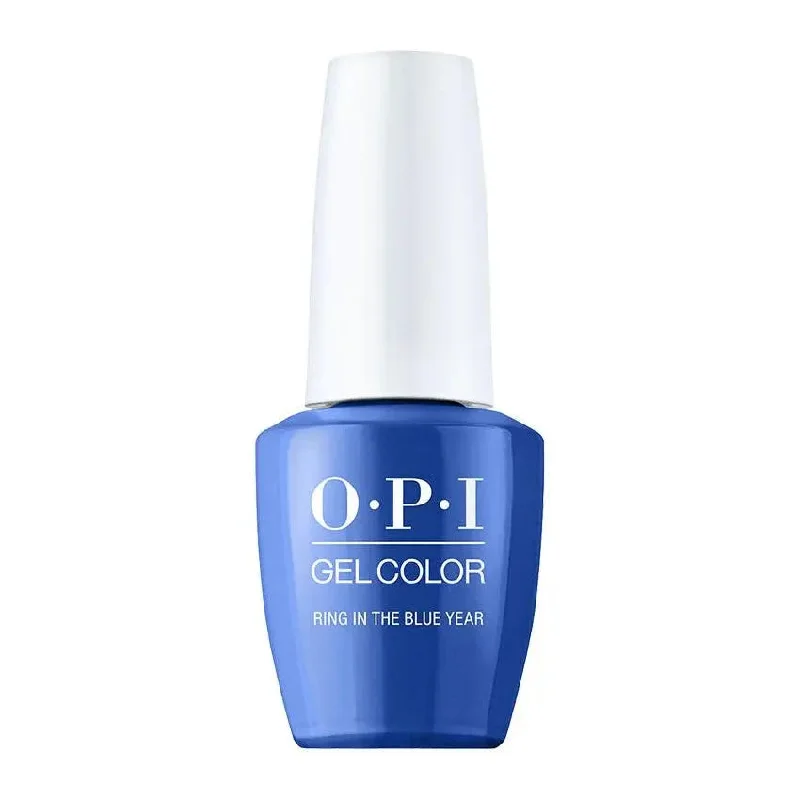 Satin nail wraps for satin beauty-OPI GelColor Ring In The Blue Year