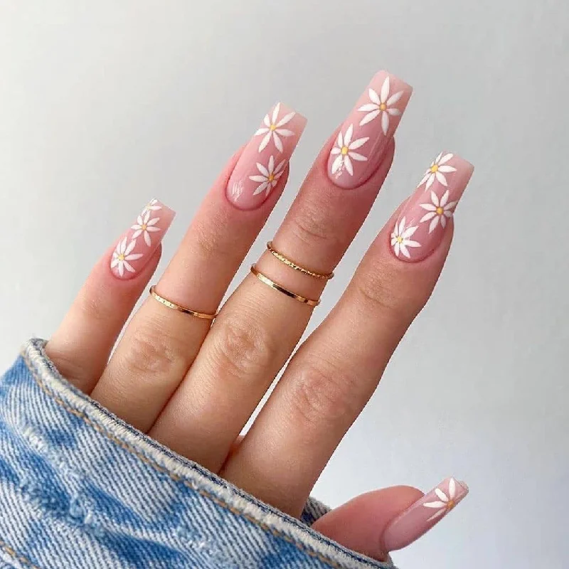 Aztec nail decals for aztec flair-Wholesale Sun Flower Plastic Nail Stickers