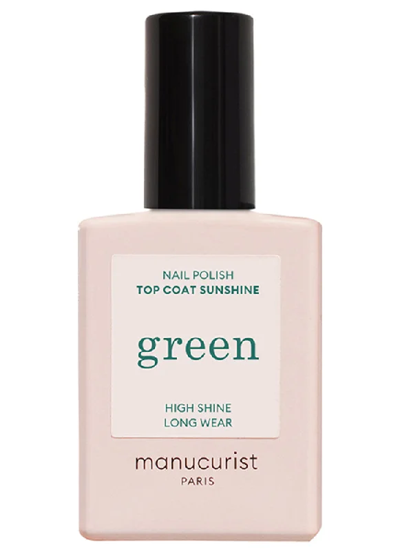 Platinum nail wraps for platinum flair-Manucurist Green Top Coat Sunshine