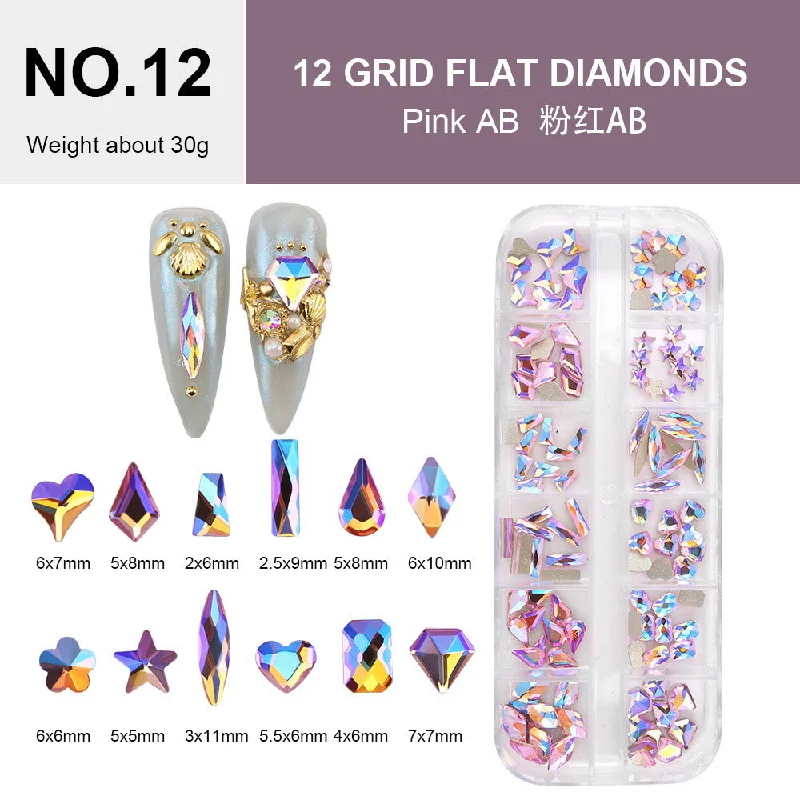 NO.12 Pink AB120 All-shaped