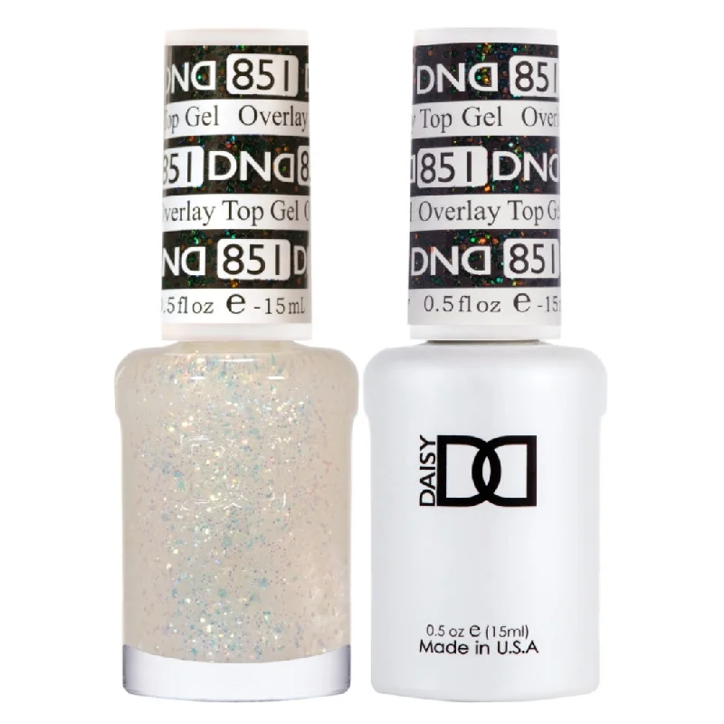 Shimmer nail polish for evening glamour-DND Duo - Overlay Top Gel - 851