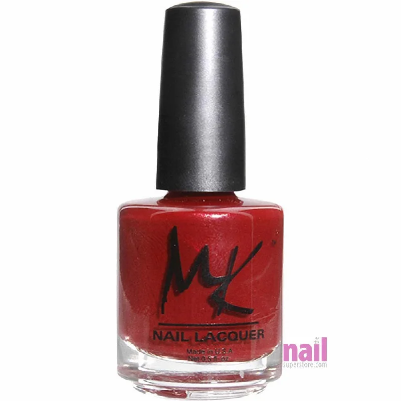 Satin nail wraps for satin beauty-MK Nail Polish | Get Red-y for Me - 0.5 oz