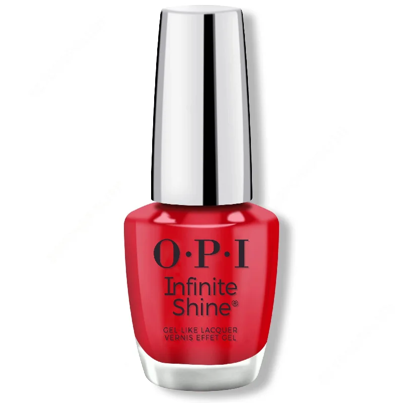 Spot nail wraps for spotty flair-OPI Infinite Shine - Big Apple Red - #ISLN25