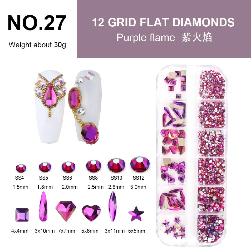 NO.27 purple flame profile+flat bottom