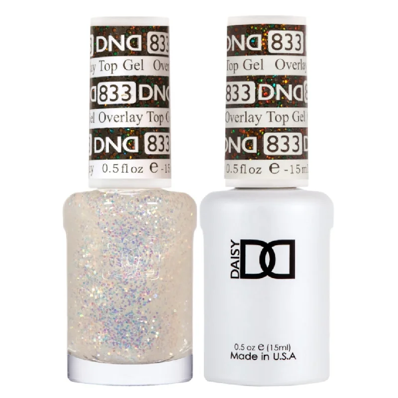 Satin nail stickers for silky looks-DND Duo - Overlay Top Gel - 833