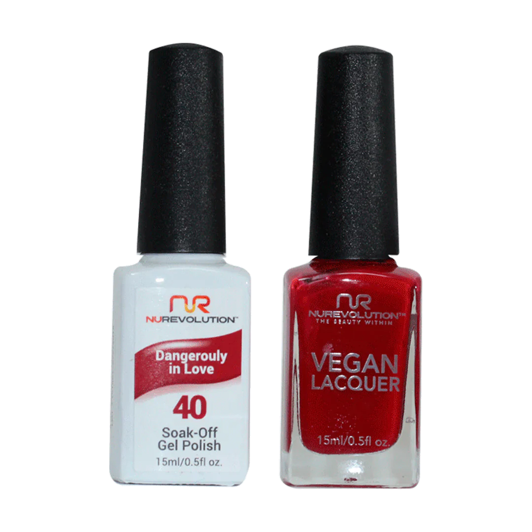 Satin nail gems for satin shine-NuRevolution Trio Duo Gel & Lacquer 040 Dangerously In Love