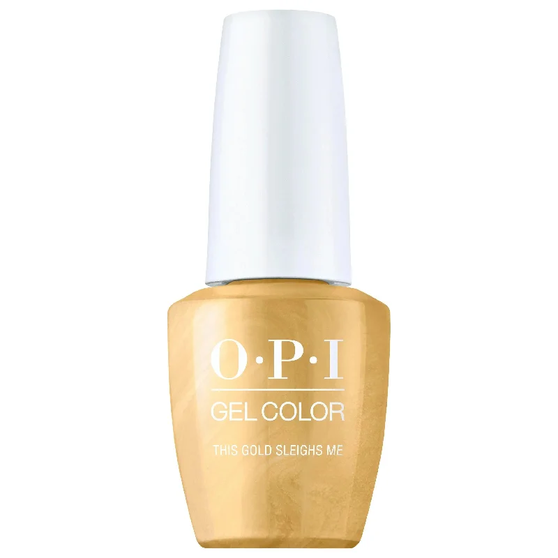 Vivid nail decals for vivid colors-OPI GelColor This Gold Sleighs Me