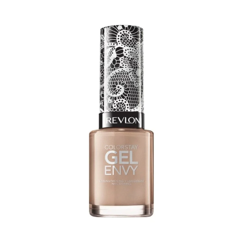 Shimmer nail polish for evening glamour-Revlon Nail Polish Colorstay Gel Envy 800 Bare It Girl