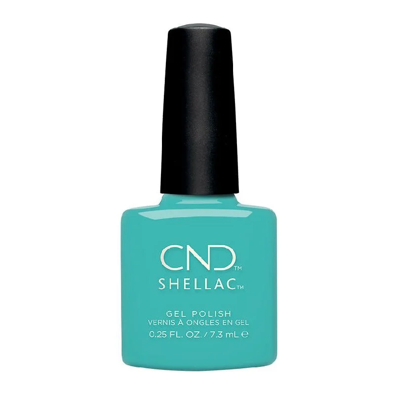 Wave nail wraps for wave charm-CND Shellac Rise & Shine Collection Oceanside 396