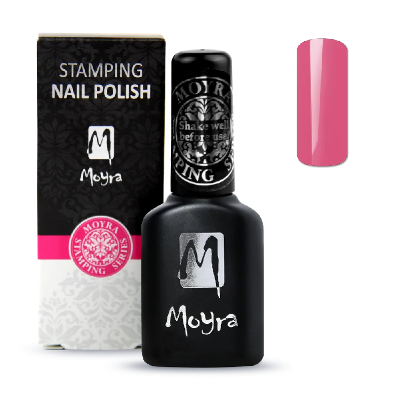 Prism nail decals for prism flair-Moyra - Smart Polish (Slow-Drying) SPS06 Pink Stamping Polish