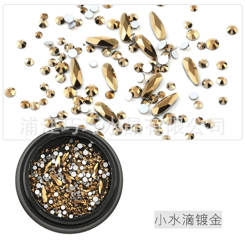 7 Small water drop gold plating