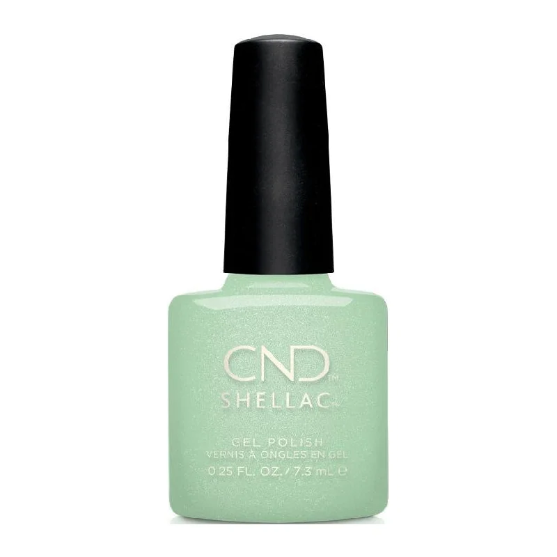 Shiny nail gems for glossy nails-CND Shellac Mint & Meditation #441