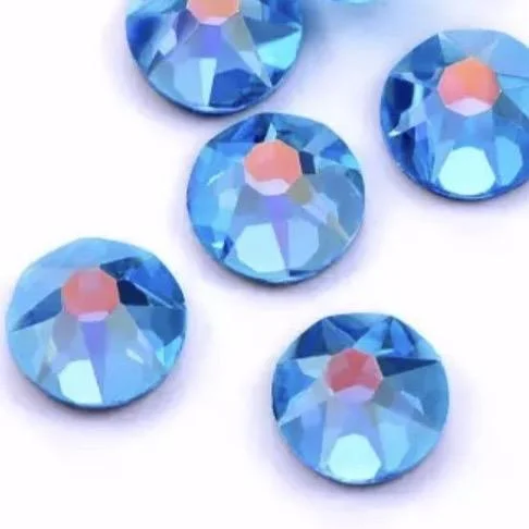 Vine nail decals for vine shine-Aquamarine AB Rhinestones