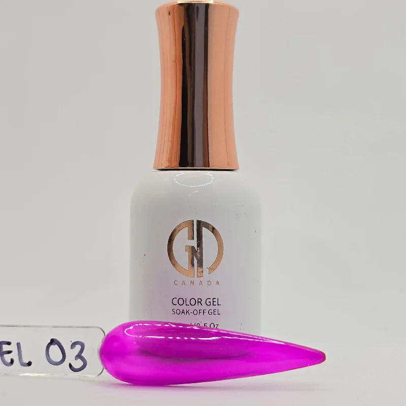 Radiant nail strips for glowing nails-GND JELLY GEL - 03