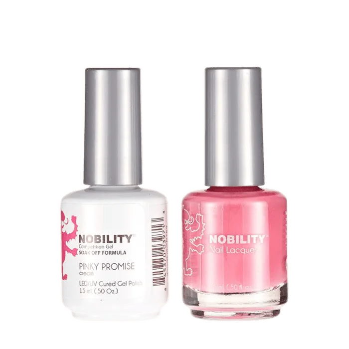 Feather nail stickers for light elegance-NBCS153 - NOBILITY GEL POLISH & NAIL LACQUER - PINKY PROMISE 0.5oz